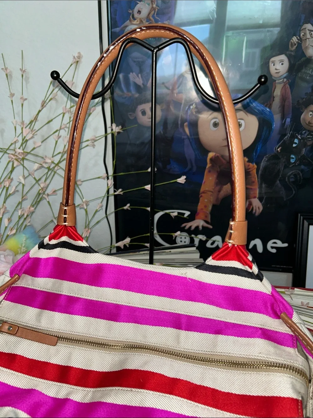 Kate Spade Oak Island Stripe Stevie diaper bag
